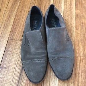 Grey suede men’s shoes